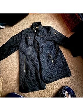 1X Michael Kors cheap sale deal  quilted jacket black
